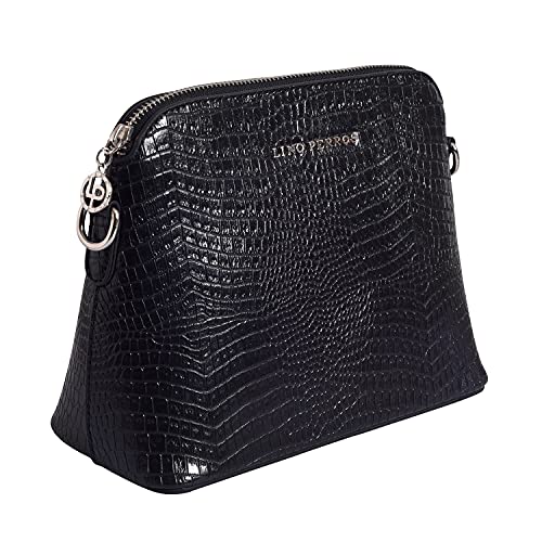Lino Perros women croco black sling bag - Image 2