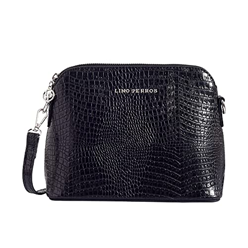 Lino Perros women croco black sling bag - Image 1