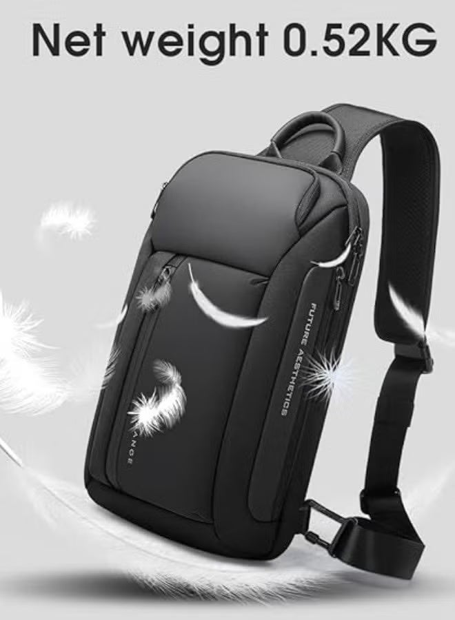 بانجي حقيبة رسول متينة ومقاومة للماء، حقيبة صدر للرجال، حقيبة كتف، حقيبة رسول للرجال، حقيبة ظهر... - Image 5