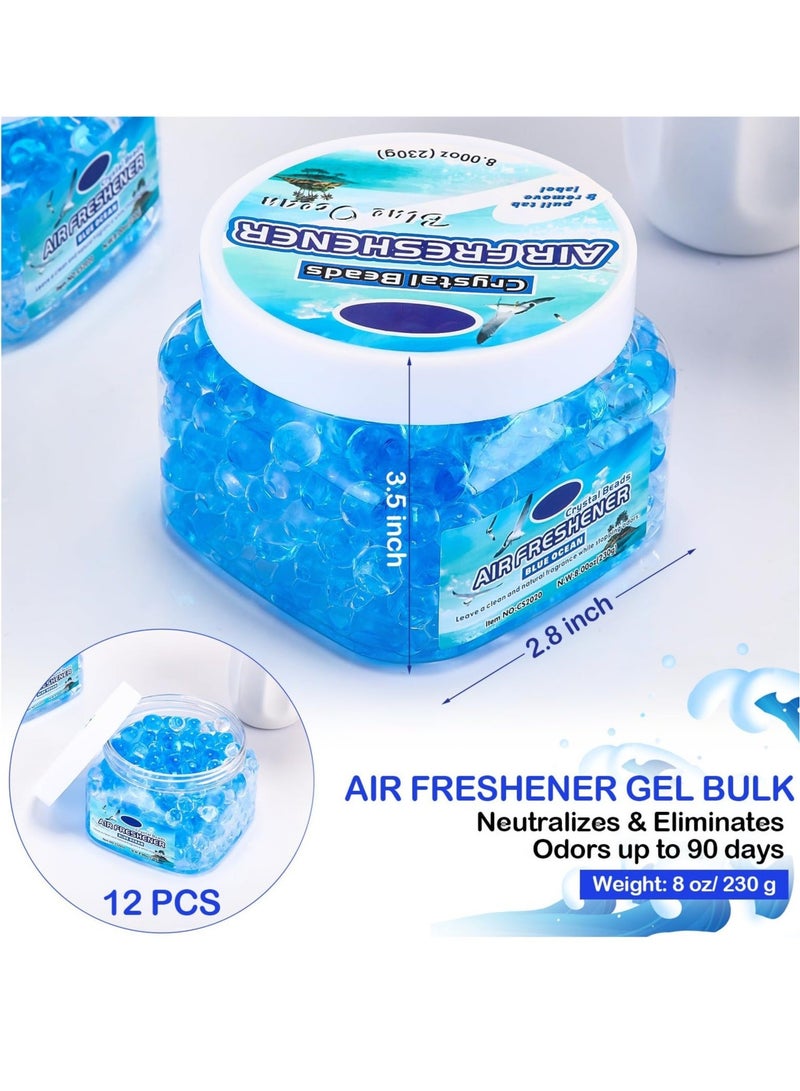 Captaintech Odor Eliminator Gel Beads - Air Freshener - Odor Removing Gel Long Lasting Air Freshener Beads Eliminates Odors in Bathrooms, Cars, Boats, RVs and Pet Areas (12 Pcs) - Image 2