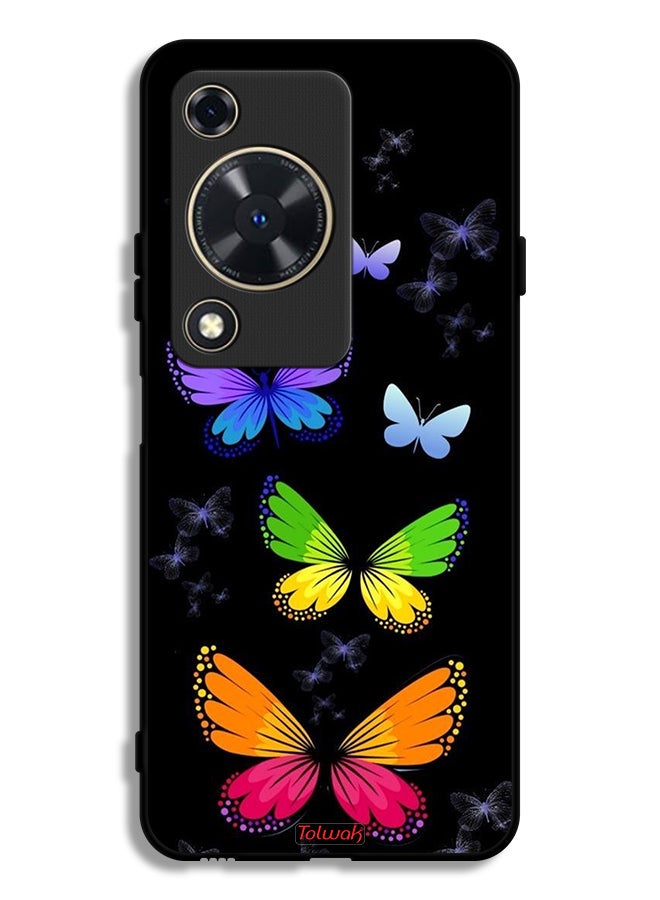 Tolwak Huawei Nova Y63 Protective Case Cover Colorful Butterflies
