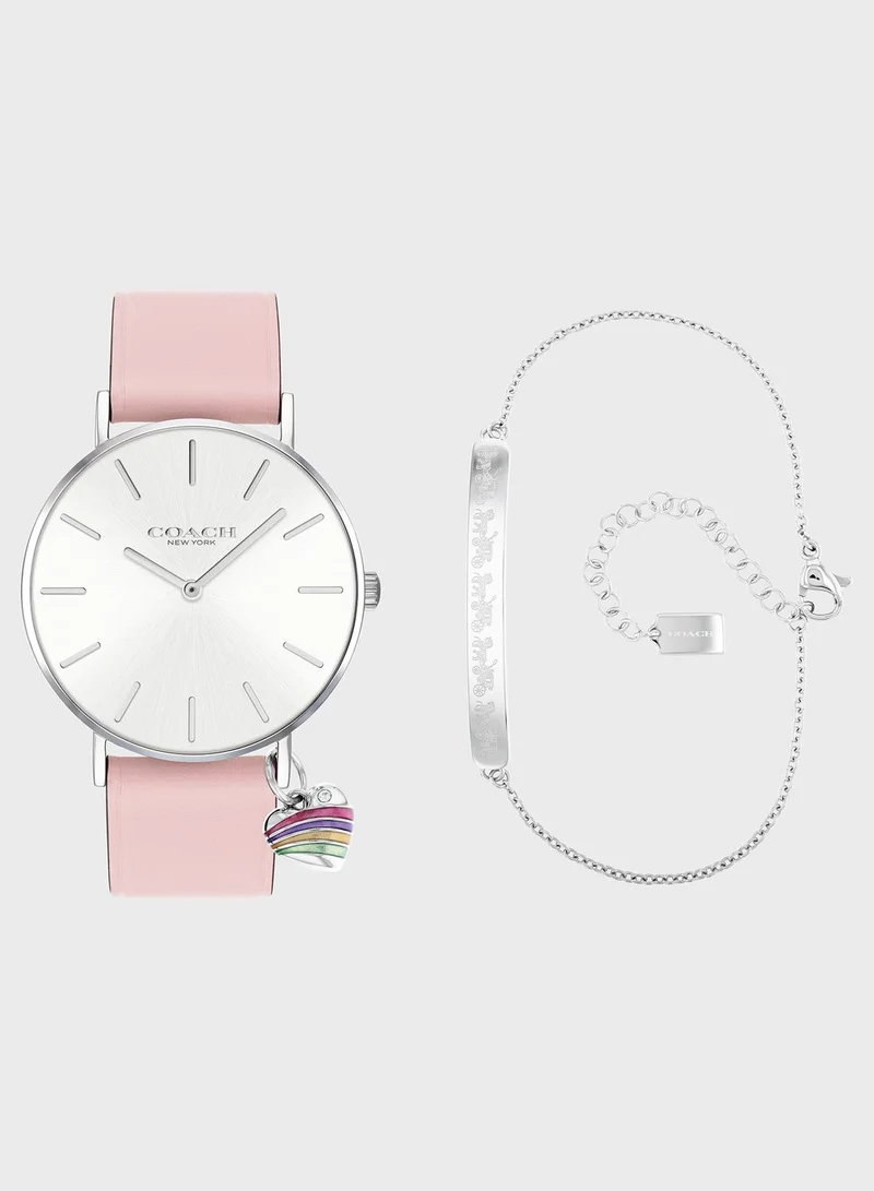 COACH Perry Analog Watch And Bracelet Set