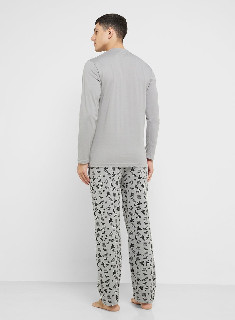 Robert Wood Nightwear T-Shirt & Pants Sets  - Image 2