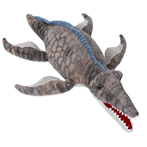 AULUDA Dragon Plush Toy Frost Wyrm Stuffed Animal Throw Plushie Pillow Doll Soft Blue Fluffy Friend Hugging Cushion Present for Every Age Occasion - Image 1