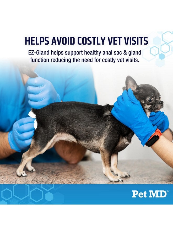 Pet MD بيت إم دي EZ غلاند - مضغ غدد الشرج للكلاب مع اليقطين والألياف لدعم الهضم، تخفيف الإمساك، وتثبيت البراز - 120 قطعة مضغ ناعمة - Image 4