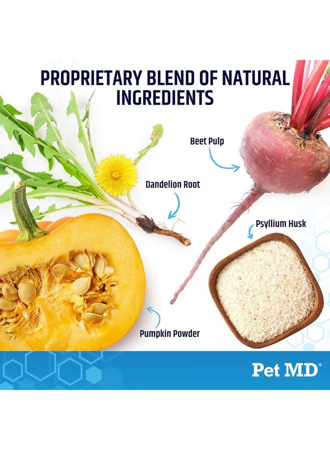 Pet MD بيت إم دي EZ غلاند - مضغ غدد الشرج للكلاب مع اليقطين والألياف لدعم الهضم، تخفيف الإمساك، وتثبيت البراز - 120 قطعة مضغ ناعمة - Image 3