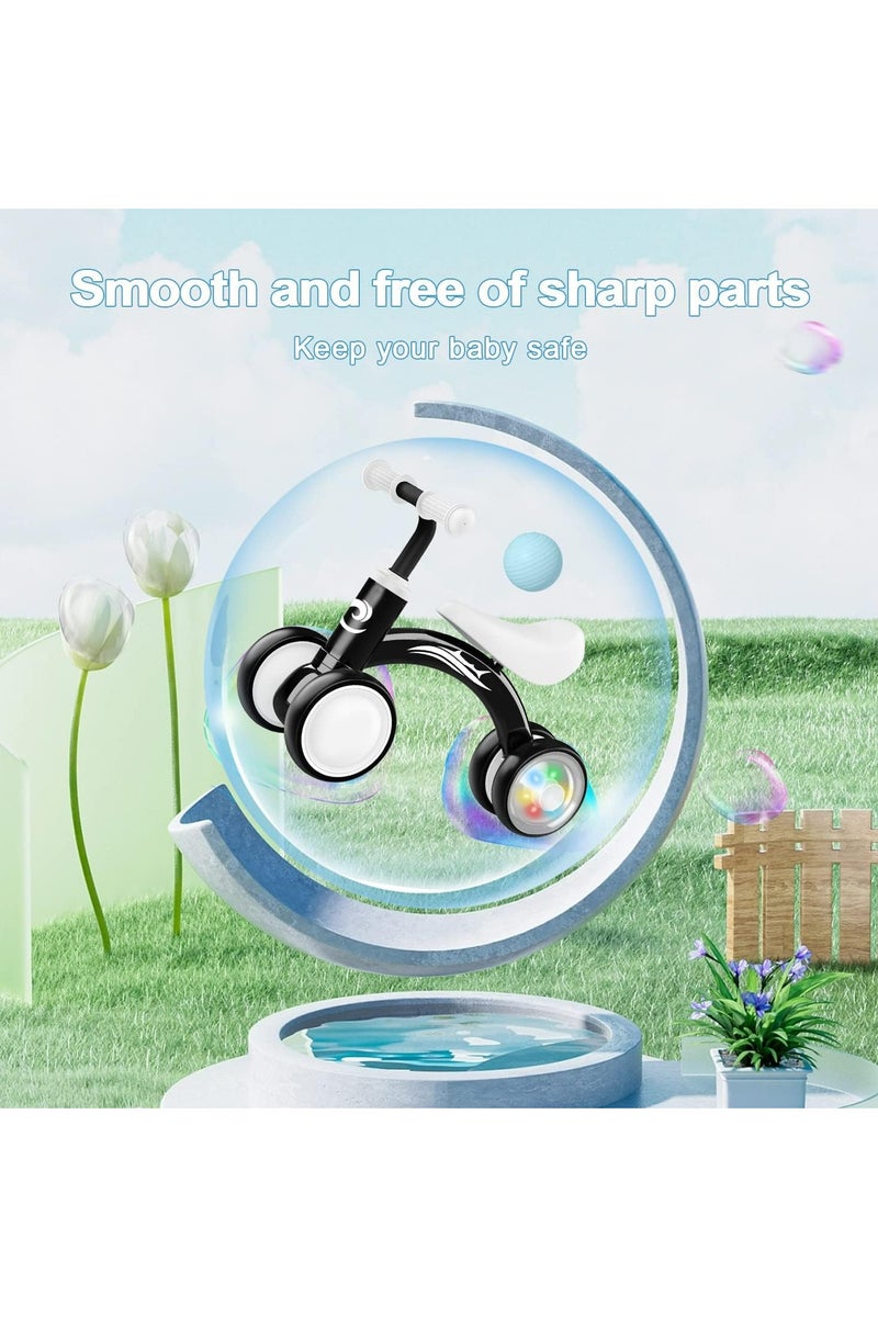 Oasisgalore Colorful Lighting Baby Balance Bike Toys for 1 Year Old Boy Gifts, 10-36 Month Toddler Balance Bike, No Pedal 4 Silence Wheels&Soft Seat First Riding on Toys - Image 5
