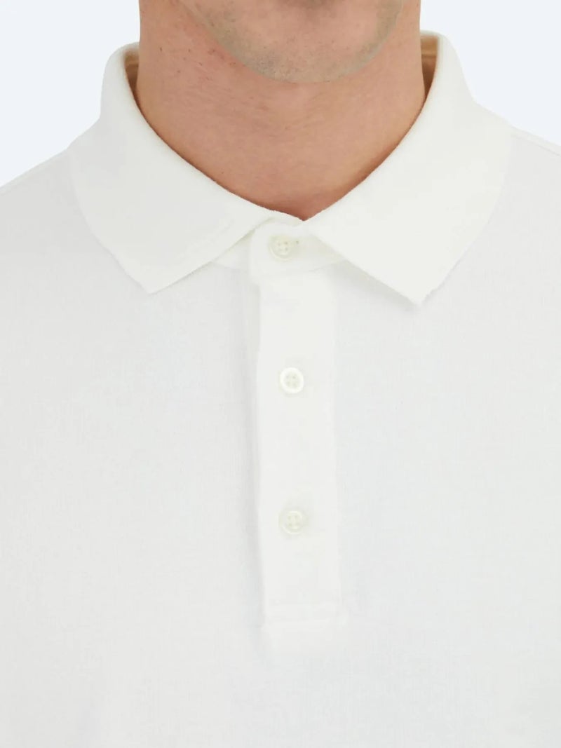 Kip Ecru Plain Polo Neck 100% Cotton T-Shirt - Image 5