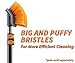 EXTEND-A-REACH Hard Bristle Deck Scrub Brush Heavy Duty Concrete Scrub Brush for Exterior House Cleaning Screw On Floor Brush Scrubber Fits Standard Acme Threaded Extension Poles Pole Sold Separately - Image 4
