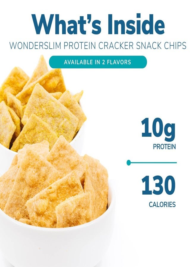 WonderSlim Protein Cracker Snack Chips, Honey Mustard, Low Fat & Gluten Free (10ct) - Image 2
