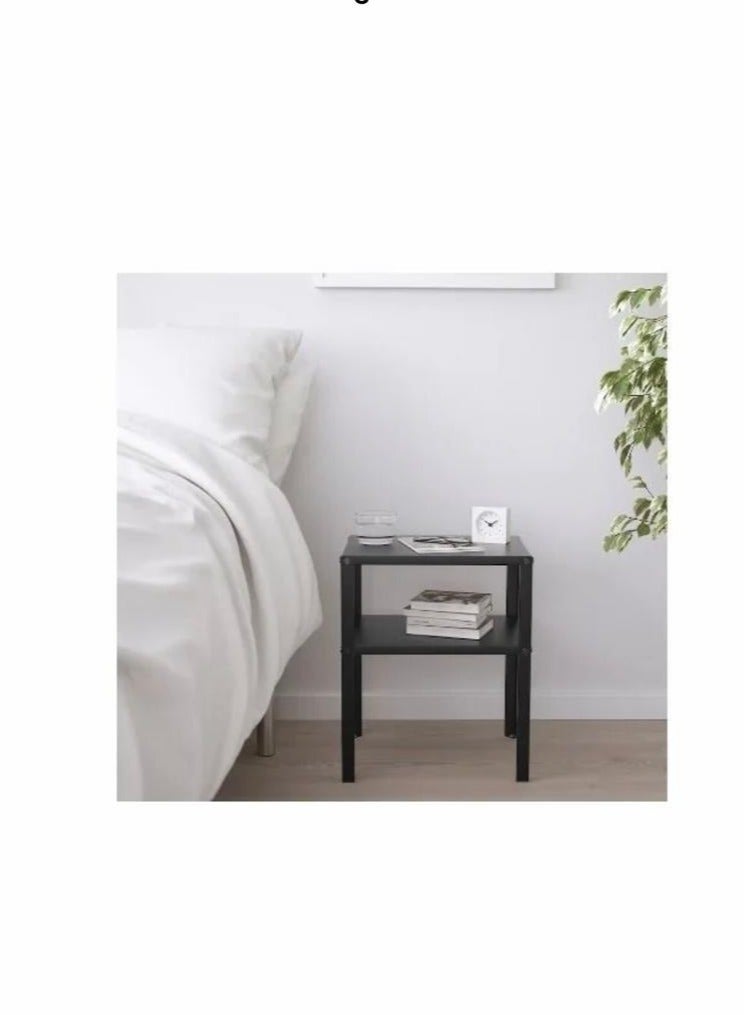 طاولة سرير جانبيةلون  أسود ذات الحجم ‎37x28 سم‏ - Image 2