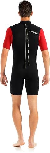 Cressi Med X 25 mm Man Short Sleeves Short Wetsuits BlackRed 2XL - Image 3