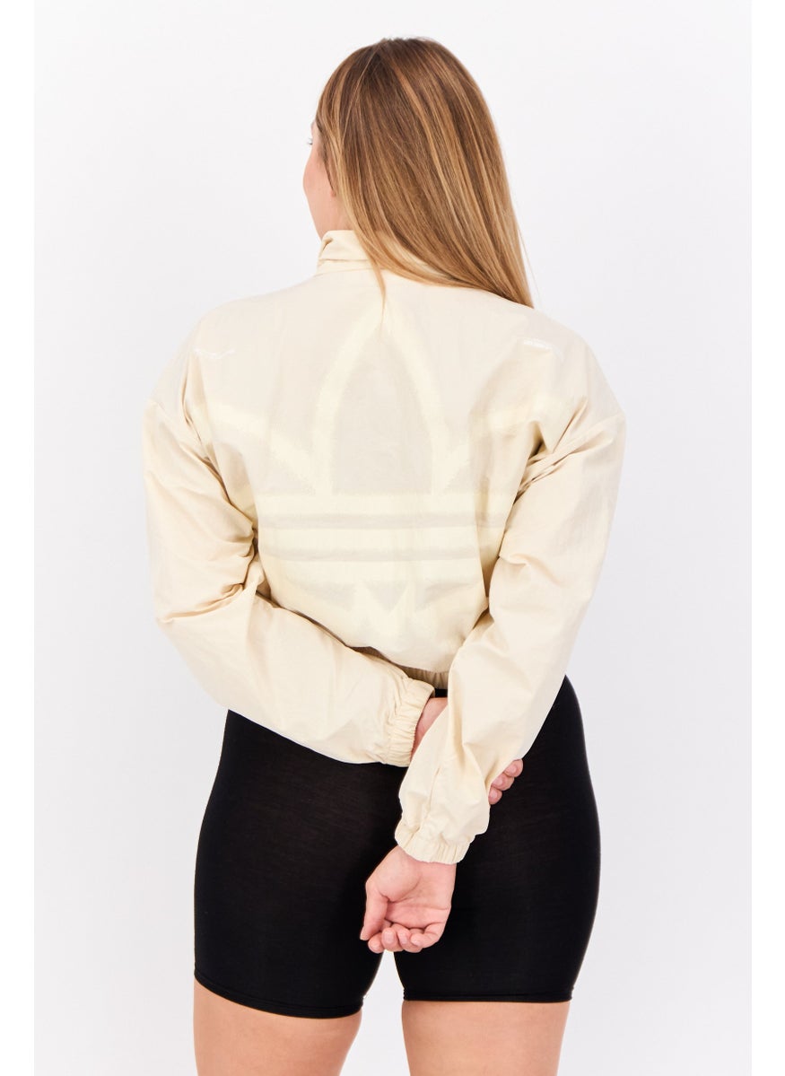adidas Originals - Women Sportswear Fit Long Sleeves Outdoor Jacket, Cream - Image 1
