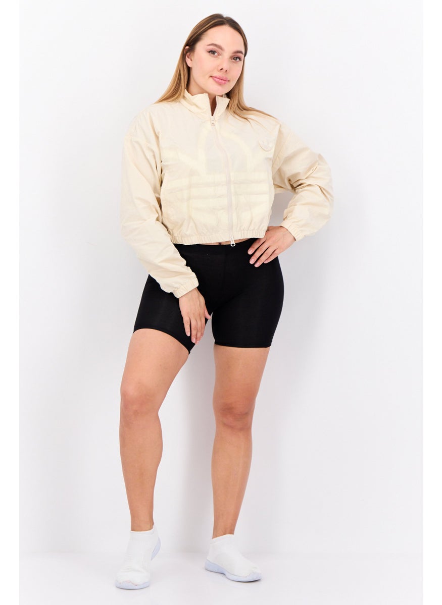 adidas Originals - Women Sportswear Fit Long Sleeves Outdoor Jacket, Cream - Image 1