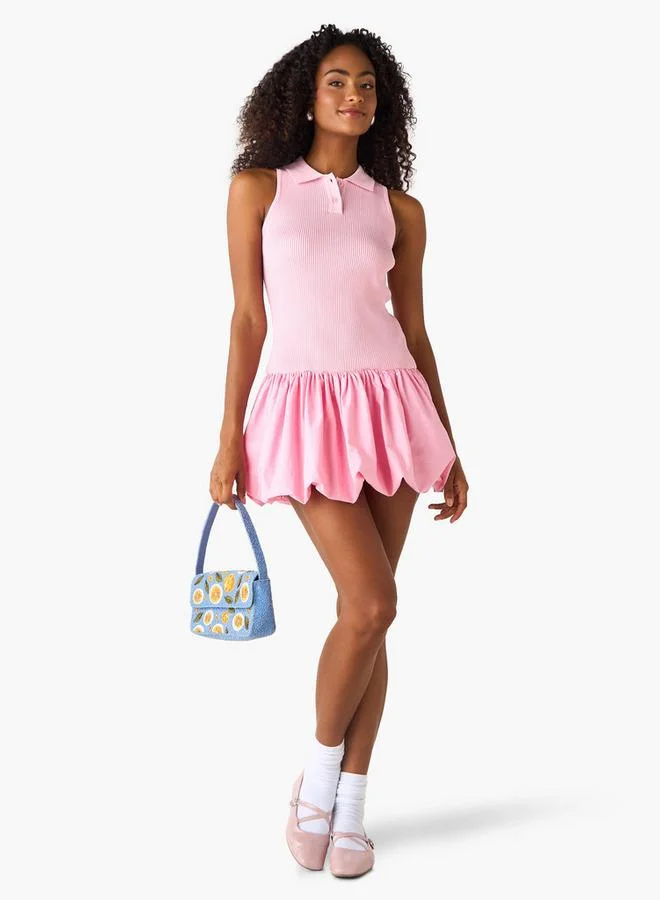 تواكستريمز 2Xtremz Ribbed Sleeveless Balloon Dress