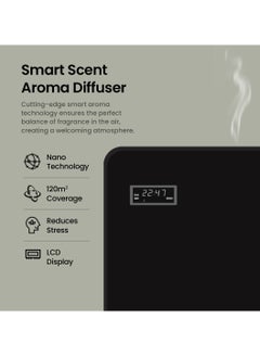 Dr Zayscent Dr. Zay Scent Smart Fragrance Diffuser Machine – Aromatherapy Diffuser with Digital Clock Display, 400-500 Sq. Meter Coverage, Ideal for Bedrooms & Living Rooms – Black  - Image 3