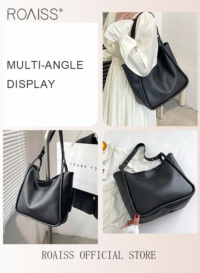 حقيبة كتف نسائية بسعة كبيرة وتصميم يناسب جميع الأوقات والمناسبات، مناسبة للطلاب ولجميع النساء، بتصميم عتيق ونسيج فريد من نوعه.