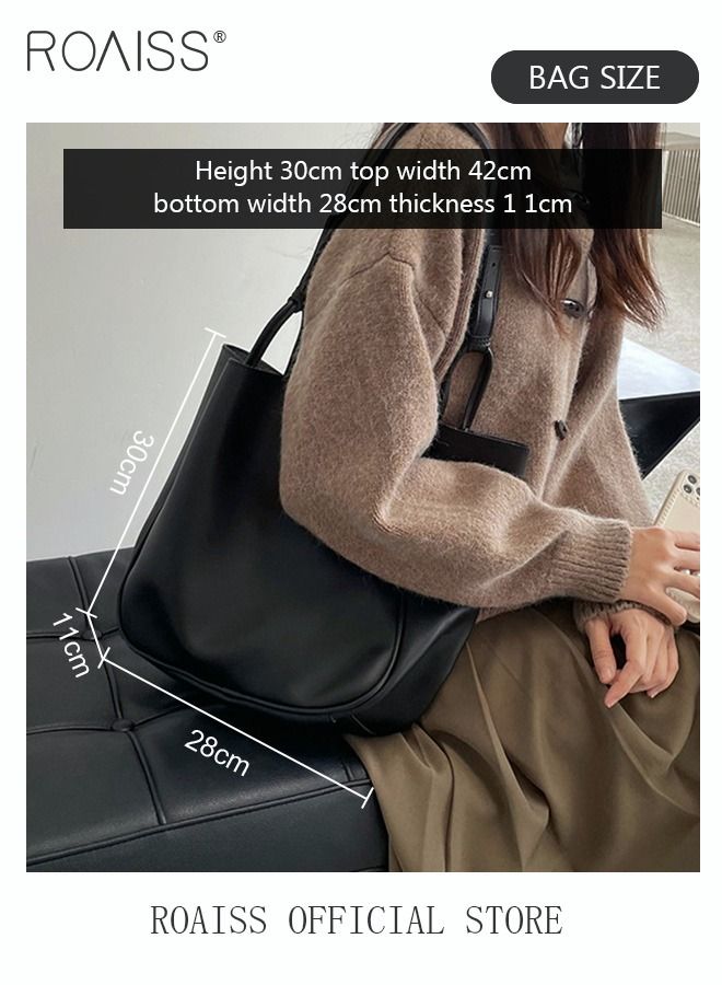 حقيبة كتف نسائية بسعة كبيرة وتصميم يناسب جميع الأوقات والمناسبات، مناسبة للطلاب ولجميع النساء، بتصميم عتيق ونسيج فريد من نوعه.