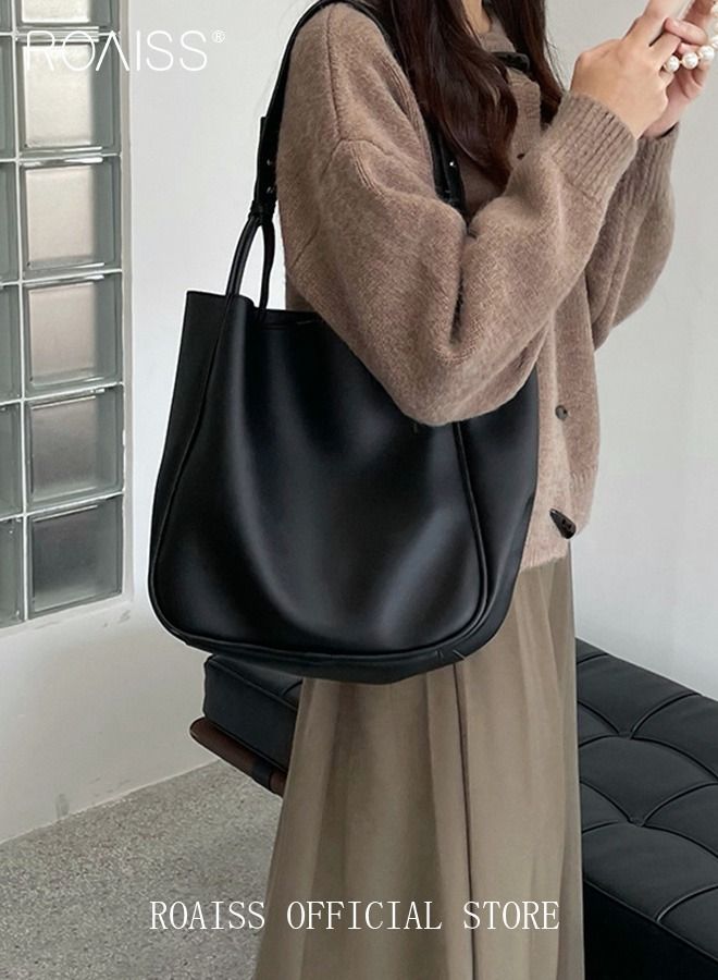 حقيبة كتف نسائية بسعة كبيرة وتصميم يناسب جميع الأوقات والمناسبات، مناسبة للطلاب ولجميع النساء، بتصميم عتيق ونسيج فريد من نوعه.