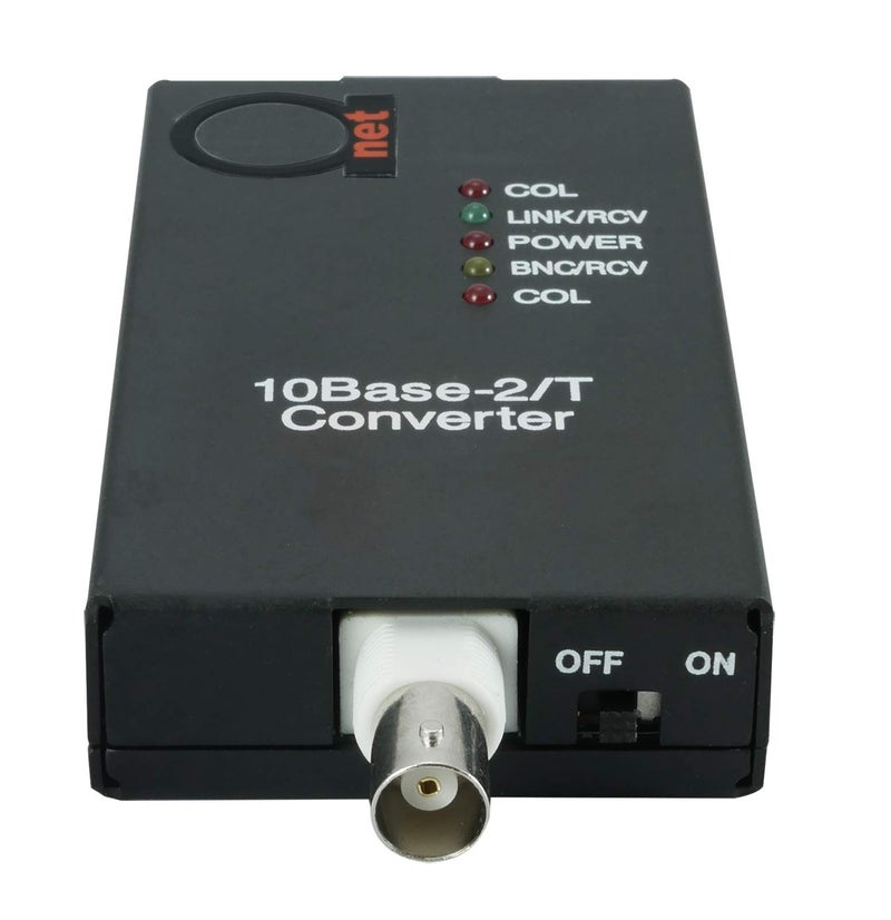 ADNET 10BaseT RJ45 UTP to 10Base2 Thinnet Coax BNC Media Converter | Ethernet Adapter 10Base-T/2 - Image 2