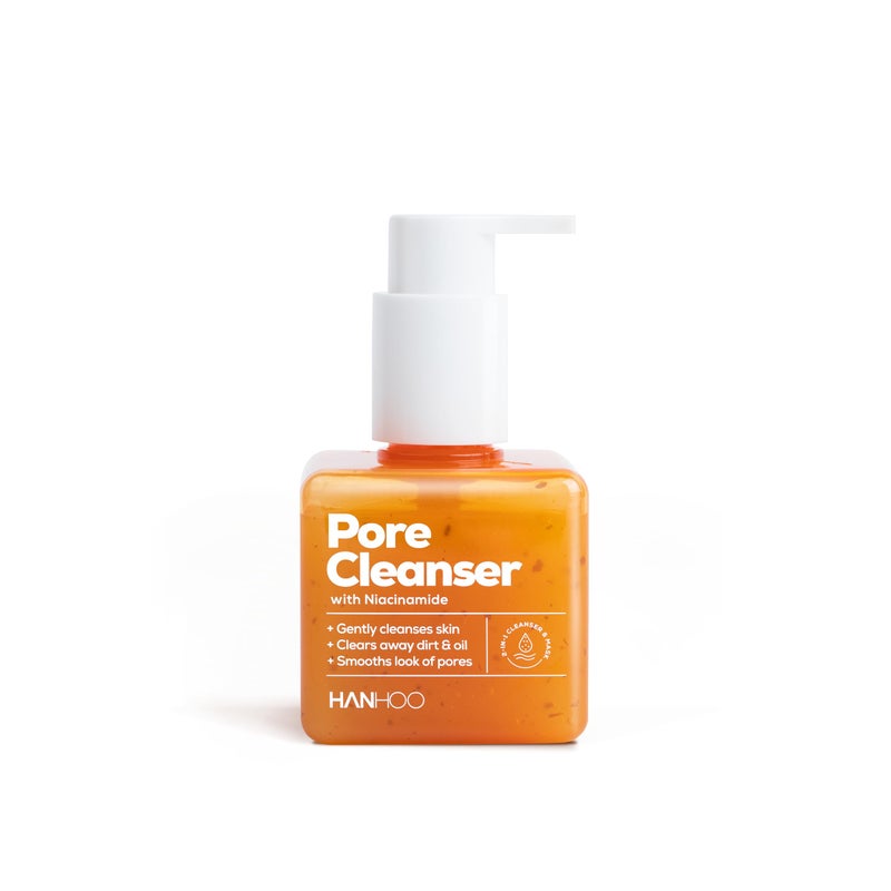 Hanhoo Pore Cleanser with Niacinamide, 6.76 Fl. Oz., 2-in-1 Facial Cleanser and Mask, with Niacinamide and Salicylic Acid, Clears Clogged Pores, Makeup-Remover, Exfoliating Face Wash, Korean Skincare - Image 1