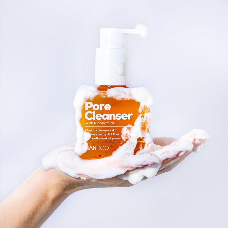 Hanhoo Pore Cleanser with Niacinamide, 6.76 Fl. Oz., 2-in-1 Facial Cleanser and Mask, with Niacinamide and Salicylic Acid, Clears Clogged Pores, Makeup-Remover, Exfoliating Face Wash, Korean Skincare - Image 2