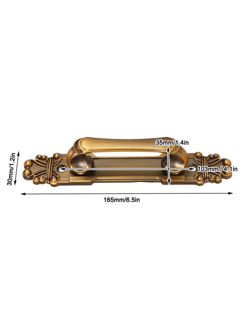 KASTWAVE European Style Antique Zinc Alloy Door Handles - 2Pcs/Set Cabinet Hardware Accessory for Most Doors, Cabinets, Drawers, and Wardrobes  - Image 5