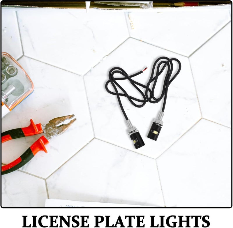 مواد معالجة GANAZONO 2 قطعة مصابيح لوحة الترخيص LED 5630 1smd مقاومة للماء للمؤخرة للسيارة والشاحنة وسيارة الدفع الرباعي والمقطورة والدراجة النارية جودة تبطئ التآكل ثابت ولا ينقلب عند وضعه - Image 3