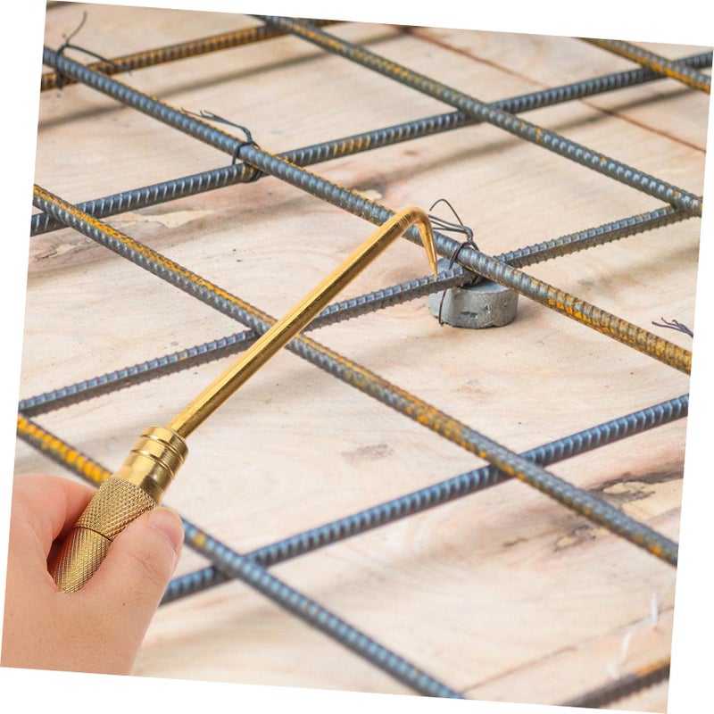 Healifty Portable Curved Tie Wire Hook Tool Lightweight Construction Site Efficient Tying - Image 3