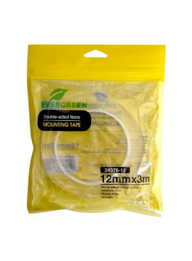 EVERGREEN Transparent Double-Face Evergreen 1.2mm, 3m—Sessor Cut, Saving Package, Multi-Purpose Use - Image 1
