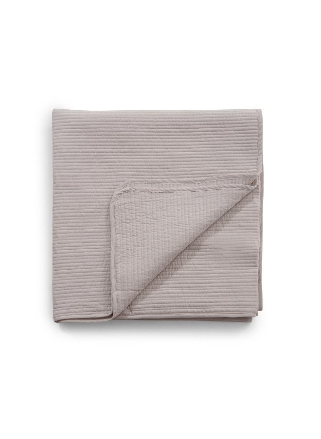 Pan Home غطاء سرير مخملي من يوكاليبتوس 220X240 سم - رمادي بخاري - Image 5