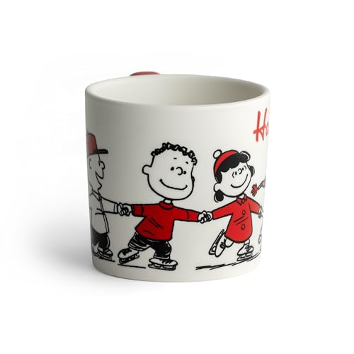 DaySpring - Peanuts - Happiness And Cheer Ceramic Mug, 14oz, Red - Image 2