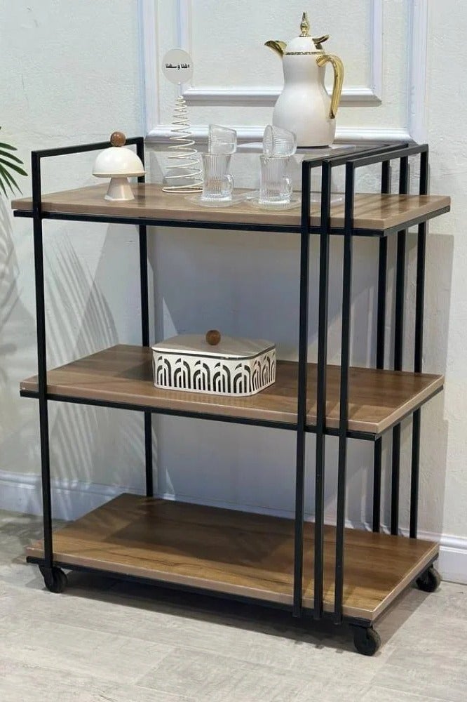 Generic 3-storey brown wood furniture 