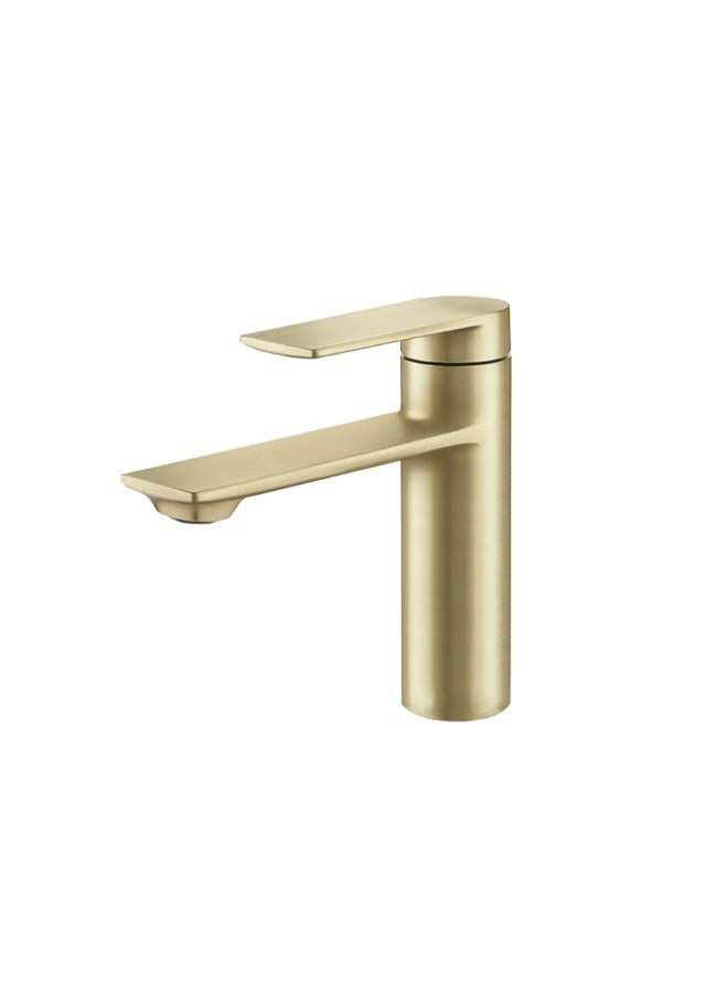 خلاط مغسلة Roma ذهبي مطفي بتقنية ألمانية ضمان 5 سنوات للأحواض السطحية