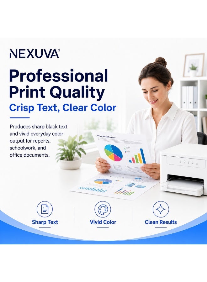 NEXUVA 205A Compatible Toner Cartridge Set for HP Color LaserJet Pro M154a, M154nw, MFP M180n and MFP M181fw – CF530A, CF531A, CF532A, CF533A – 4-Pack - Image 5