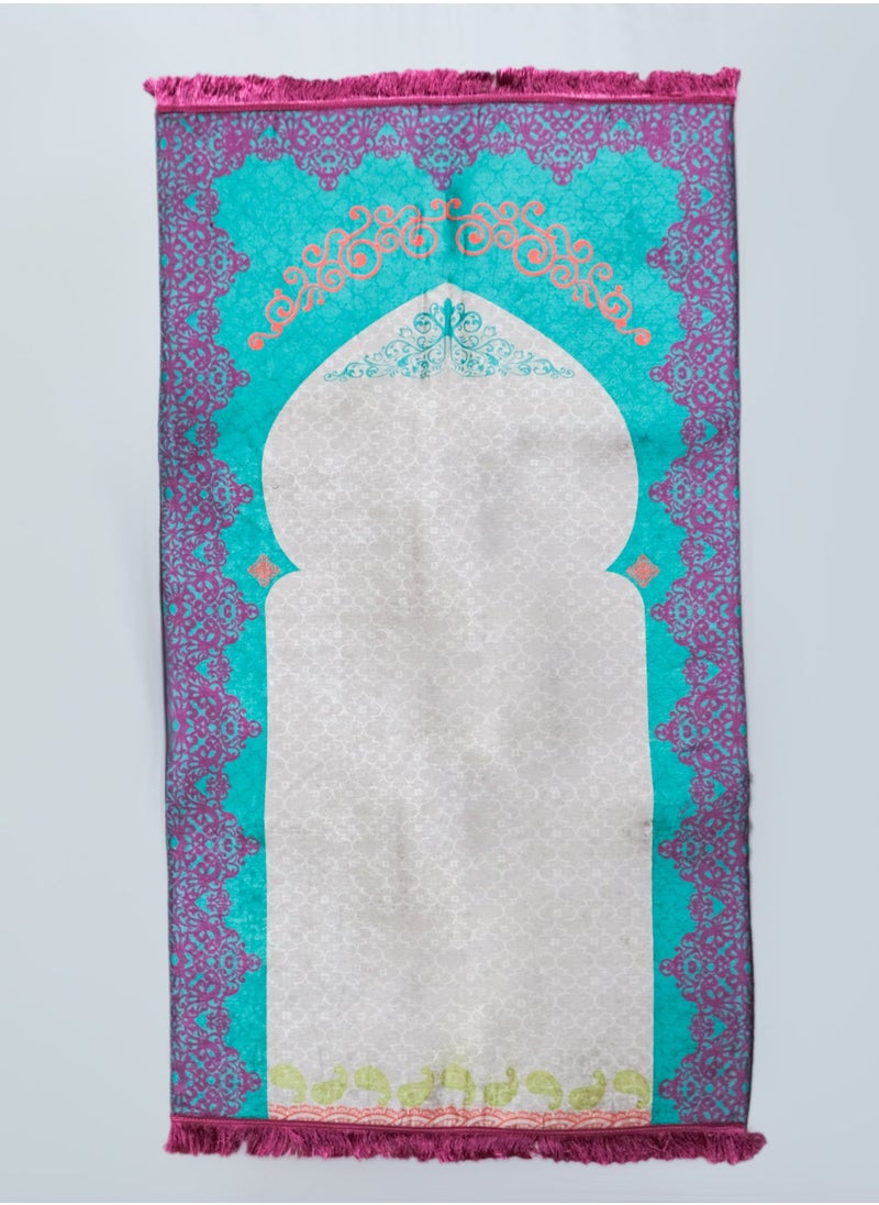 Handmade - Al-Khan Padded Prayer Mat and Quran Cover Set - Image 1