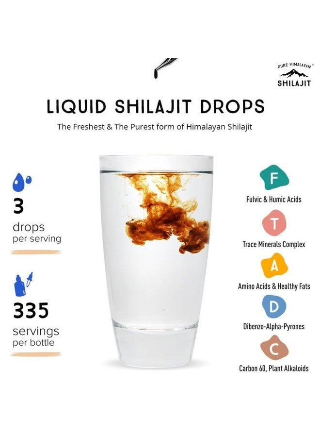 Pure Himalayan Shilajit قطرات شيلجيت الهيمالايا النقية ® - أنقى شكل من شيلجيت، 99.9% امتصاص لدعم المناعة، زيادة الطاقة، مكافحة الشيخوخة - معادن طبيعية و حمض فلفي (50 مل) - Image 4