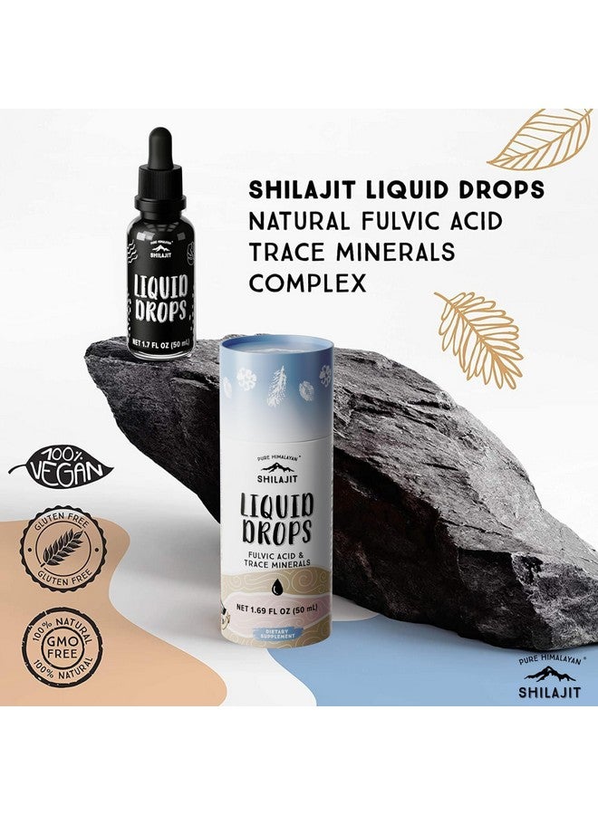 Pure Himalayan Shilajit قطرات شيلجيت الهيمالايا النقية ® - أنقى شكل من شيلجيت، 99.9% امتصاص لدعم المناعة، زيادة الطاقة، مكافحة الشيخوخة - معادن طبيعية و حمض فلفي (50 مل) - Image 2
