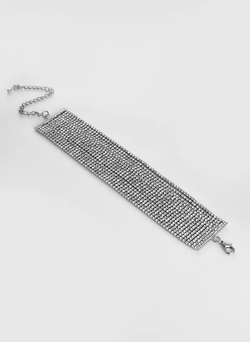 سوهي سوار ستون مرصع بتصميم ملتف مجوهرات صناعية