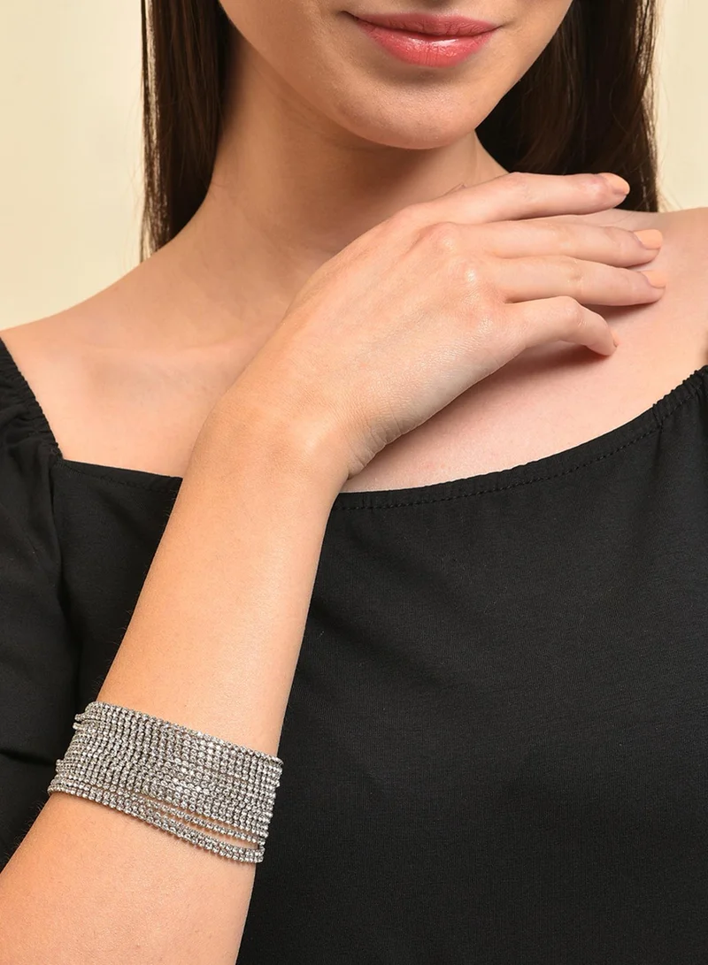 Sohi  Stone Studded Wraparound Artificial Bracelet Jewellery for Women | Best Price UAE