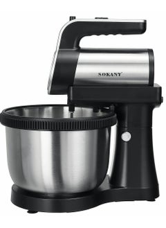 sokany SOKANY Electric Stand Mixer 4L, 5 Speed Tilt Head with Dough Rod, Wire Whip & Beater Stainless Steel Bowl - EU Plug  - Image 3