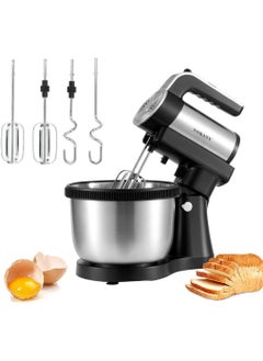 sokany SOKANY Electric Stand Mixer 4L, 5 Speed Tilt Head with Dough Rod, Wire Whip & Beater Stainless Steel Bowl - EU Plug  - Image 2