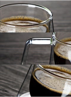 Generic V60 Pour Over Coffee Maker Set, Glass Coffee Maker with Filter Paper and Double Layer Glass Coffee Cup  - Image 5
