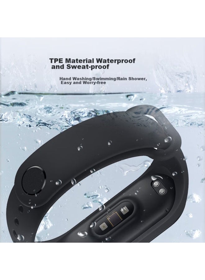 KOVOL Compatible With Xiaomi Band 9 Strap, Xiaomi Band 8 Wristband, Non-original Liquid Silicone Sports Band 9/8 Universal Nfc Version, Replacement Strap For Men And Women, Vintage White - Image 2