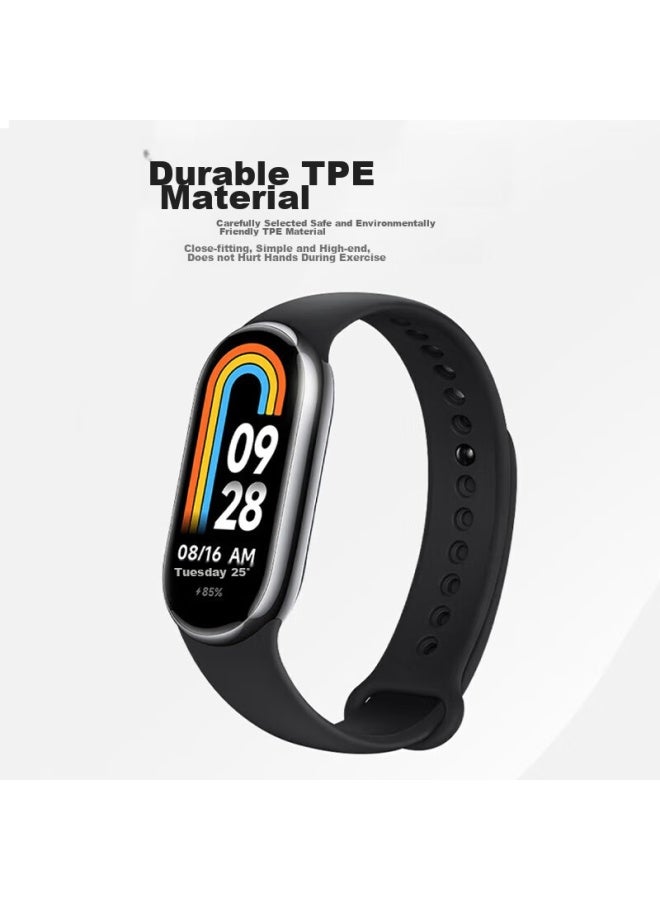 KOVOL Compatible With Xiaomi Band 9 Strap, Xiaomi Band 8 Wristband, Non-original Liquid Silicone Sports Band 9/8 Universal Nfc Version, Replacement Strap For Men And Women, Vintage White - Image 4