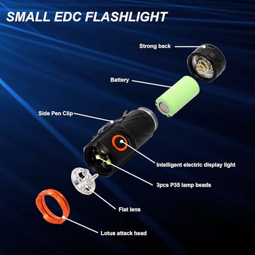 Feelon LED Flashlights Rechargeable High Lumens, 90000 Lumen Super Bright Zoomable with USB Cable, 7 Modes Powerful Handheld LED Flashlights for Home Emergencies Camping Camping (Modern) - Image 3