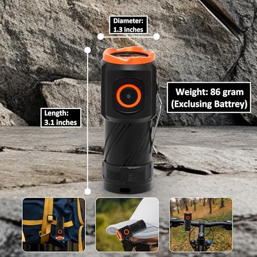Feelon LED Flashlights Rechargeable High Lumens, 90000 Lumen Super Bright Zoomable with USB Cable, 7 Modes Powerful Handheld LED Flashlights for Home Emergencies Camping Camping (Modern) - Image 5