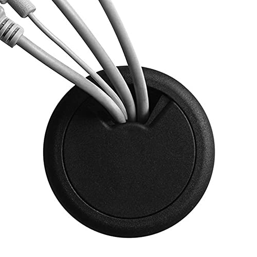 Master Manufacturing CordAway 3-1/3" Desk Grommet, Adjustable Cord Cover, Cable Hole Wire Management, Three Different Sized Opening, Made in USA, White Plastic (00263) - Image 4
