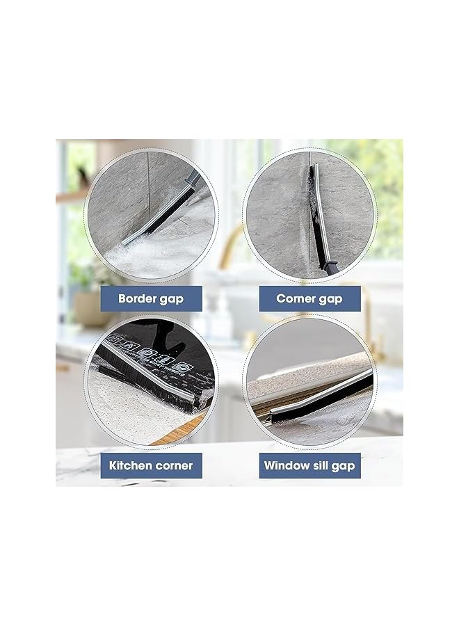 promass 3 Pcs Crevice Cleaning Brush, 2023 New Multifunctional Gap Cleaning Brush Tool, Bathroom Gap Brush, Grout Cleaner Brush Hard Bristle Crevice Cleaning Brush - Image 4