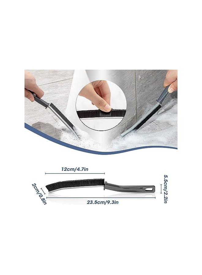 promass 3 Pcs Crevice Cleaning Brush, 2023 New Multifunctional Gap Cleaning Brush Tool, Bathroom Gap Brush, Grout Cleaner Brush Hard Bristle Crevice Cleaning Brush - Image 5